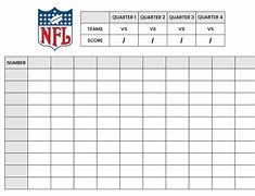 Image result for NFL 100 Square Football Pool