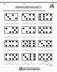 Image result for Domino Math Worksheet