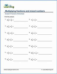Image result for Multiplying Fractions Worksheets 5th Grade