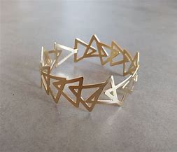 Image result for Geometric Gold Bracelet