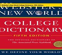 Image result for Webster's New World College Dictionary
