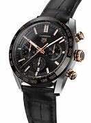 Image result for Tag Heuer Carrera with Red Pipping Leather Strap