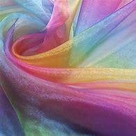 Image result for Sheer Rainbow Fabric