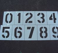 Image result for Parking Lot Number Stencils