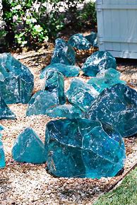 Image result for Glass Pebbles for Yard
