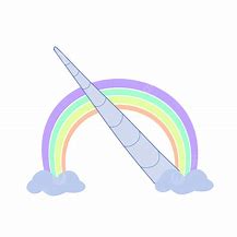 Image result for Rainbow Unicorn Horn Clip Art
