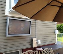 Image result for Flat Screen TV Outside