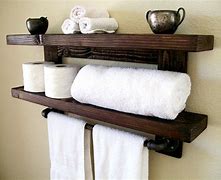 Image result for Wall Mounted 3 Towel Rack