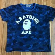 Image result for Blue BAPE Shirt