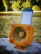 Image result for Wooden Speaker No Cables
