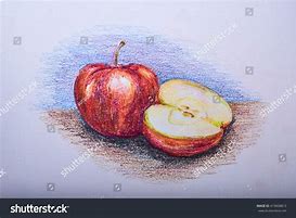 Image result for Pencil Apple Cute