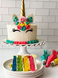 Image result for Rainbow Unicorn Cake Recipe