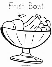 Image result for Fruit Bowl Coloring Sheet