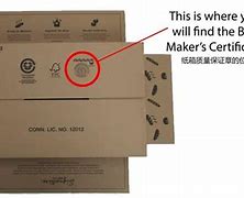 Image result for Box Manufacturer Certificate