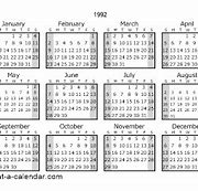 Image result for 1992 calendars