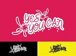 Image result for Diagonal Design Slogan Yes You Can