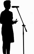 Image result for Silhouette Man with Hand Microphone Transparent