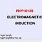 Image result for Formula Sheet of Electromagnetic Induction