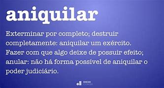 Image result for aniquilar