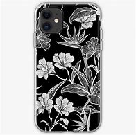 Image result for Bkack Floral iPhone SE Case