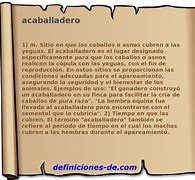 Image result for acaballadero