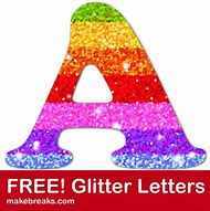 Image result for Glitter Letter Stickers