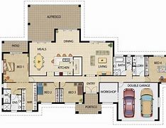 Image result for Plano Casa 4 Dormitorios