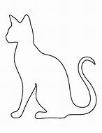 Image result for Cat Cutout Pattern