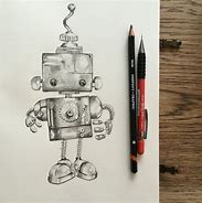 Image result for Robot Pencil Sketch