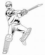 Image result for Cricket Player Drawing