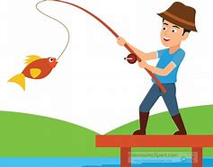 Image result for Fisherman Catching Fish Clip Art