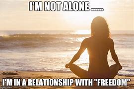 Image result for Alone Is Freedom Meme