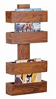 Image result for Wooden Magazine Rack Basic