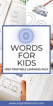 Image result for O Words for Kids Stickers