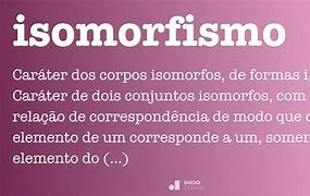 Image result for isomorfismo