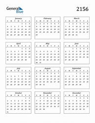 Image result for 2156 Calendar