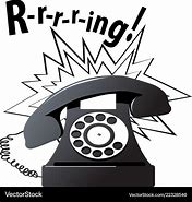 Image result for Clip Art Telephone Black Ringing