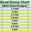 Image result for Bead Chart per Size