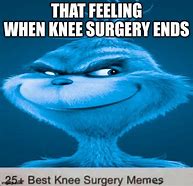Image result for Knee Surgery Memes Grinch