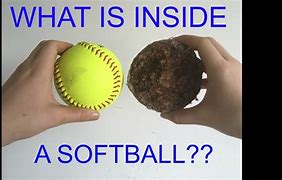 Image result for What's Inside a Softball