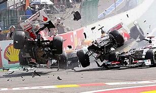 Image result for Formula 1 Crashes