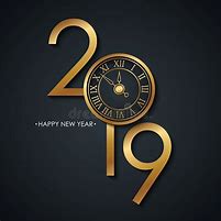 Image result for Happy New Year 2019 Black