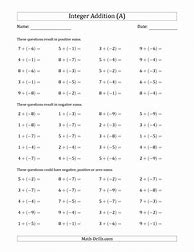Image result for 8th Grade Math Worksheets Integers