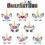 Image result for Unicorn Face ClipArt