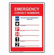 Image result for Emergency Phone Signage