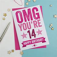 Image result for 14 Birthday Card