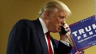 Image result for Trump On Phone Images
