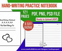 Image result for Handwriting Practice Notebook