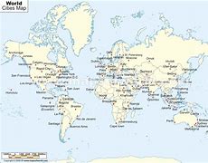 Image result for Map of World Cities