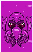 Image result for Purple Angry Octopus Cartoon